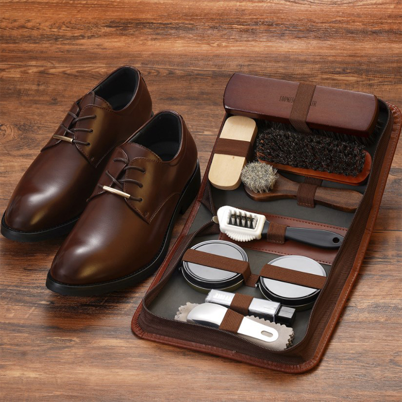 Sneaker Care Kit - ชุดแปรงขัดรองเท้า Horsehair เครื่องมือขัดหนังทำความสะอาดรองเท้าสีขาวชุดซ่อมบำรุงล้างไม้อ่อน