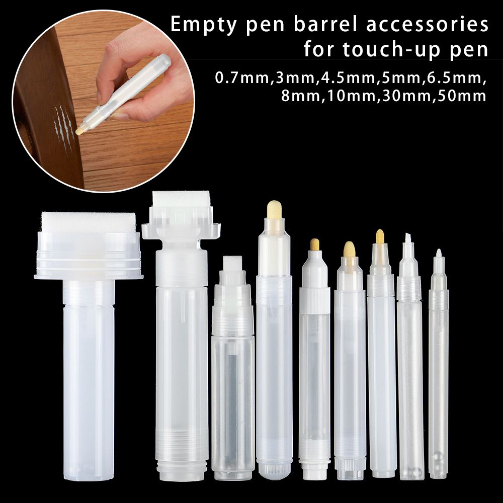 Midsole Marker Paint - หลอดหมึกเติมได้ ปากกาพลาสติกสำหรับระบายสี อุปกรณ์เสริมปากกากราฟฟิตี แท่งเปล่าสำหรับใส่หมึก ปากกาชอล์กเหลว