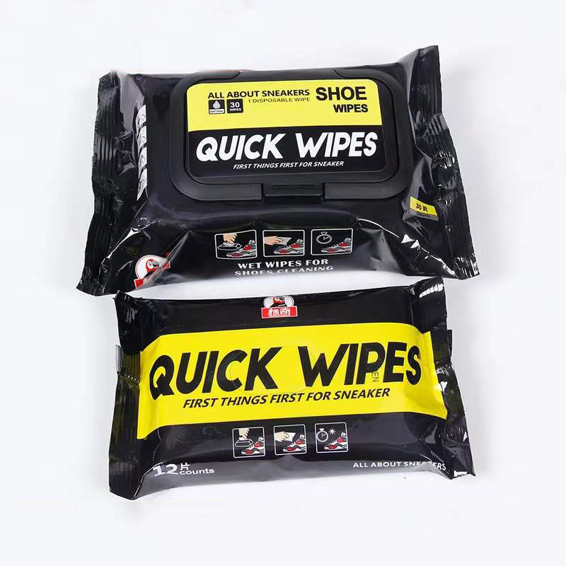 Sneaker Care Wipes - 12/30Pcs ทิ้งรองเท้าผ้าเช็ดทำความสะอาดแบบพกพาสีขาวรองเท้าทำความสะอาดผ้าเช็ดทำความสะอาดทำความสะอาดรองเท้าผ้าใบ Quick ทิชชู่เปียก