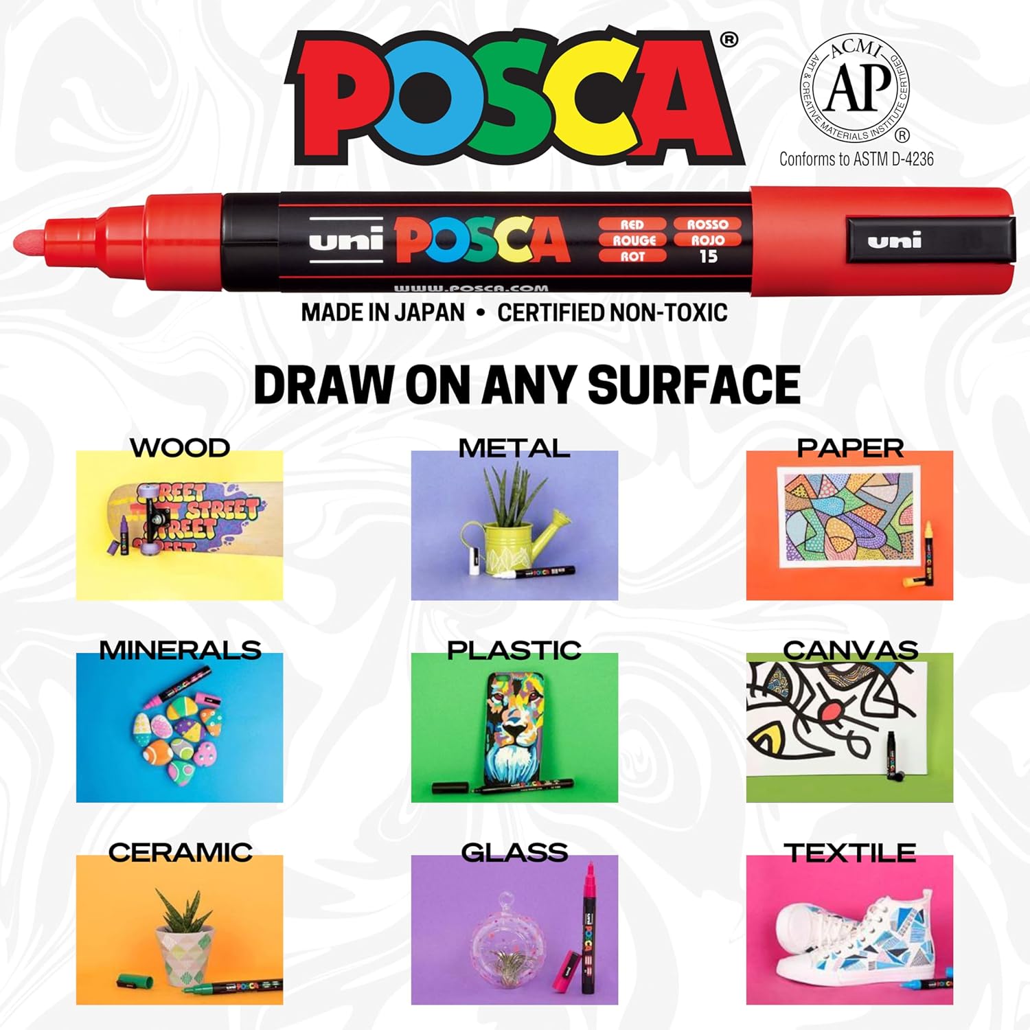 ปากกาเพ้นท์มาร์คเกอร์ Uni Posc - Midsole Marker Paint บทวิจารณ์และราคา