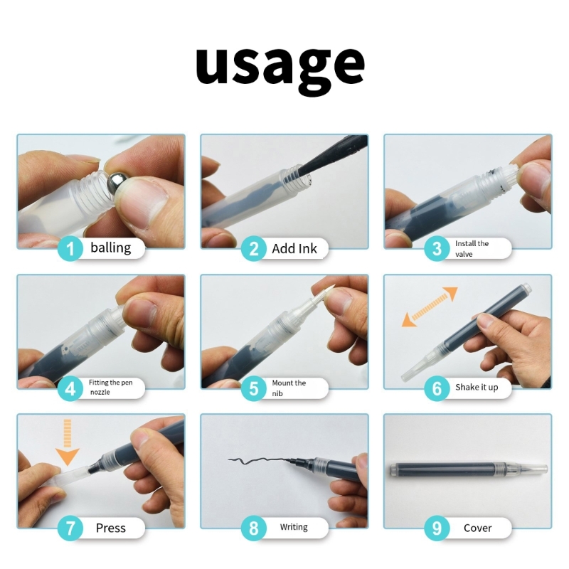 6 ชิ้นล้างแปรงปากการีฟิล Acryl - Midsole Marker Paint บทวิจารณ์และราคา