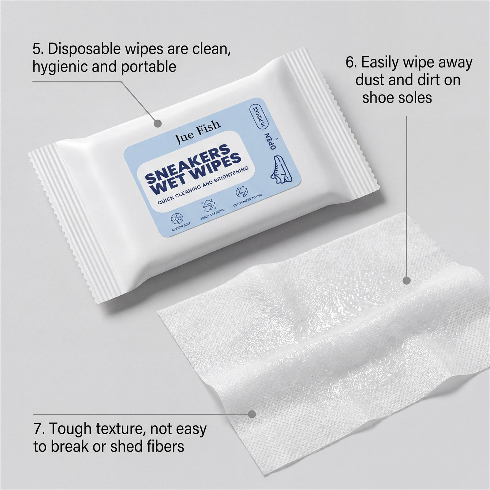 ผ้าเช็ดทำความสะอาดรองเท้าแบบพก - Sneaker Care Wipes บทวิจารณ์และราคา