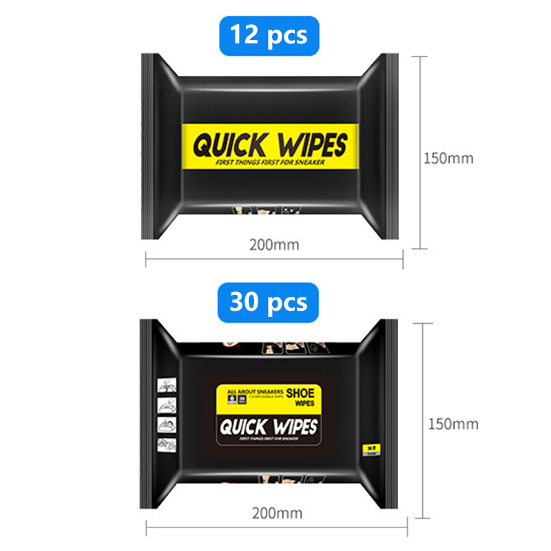 12/30Pcs ทิ้งรองเท้าผ้าเช็ดทำค - Sneaker Care Wipes บทวิจารณ์และราคา