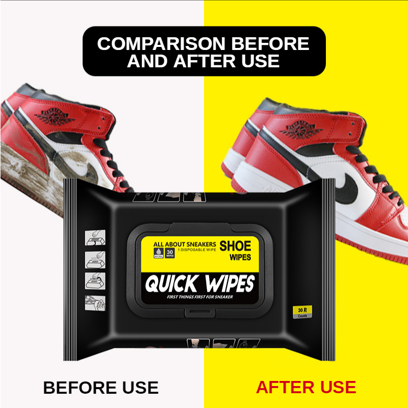 12/30Pcs ทิ้งรองเท้าผ้าเช็ดทำค - Sneaker Care Wipes บทวิจารณ์และราคา