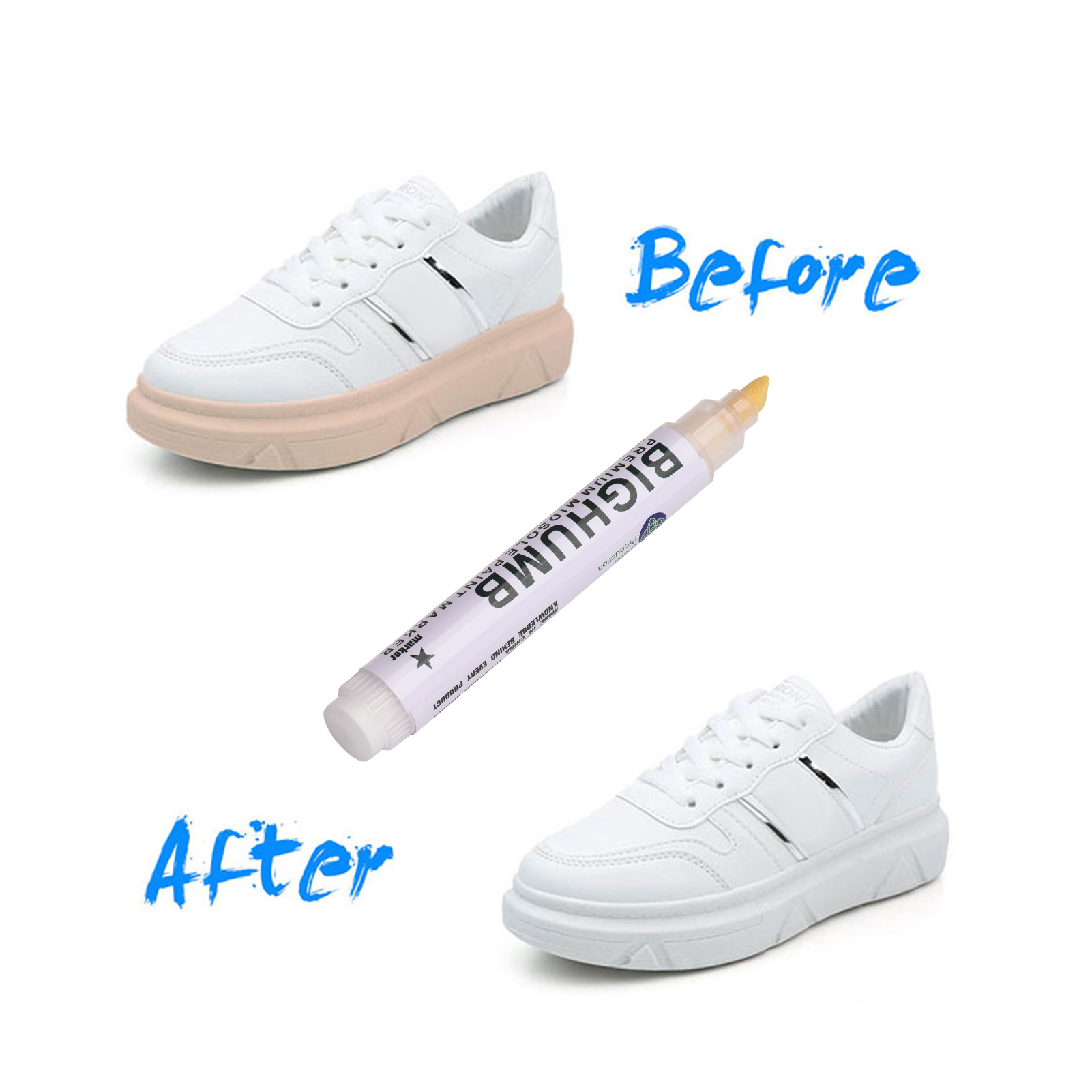 ปากกา BIGTHUMB พรีเมียมสำหรับซ - Midsole Marker Paint บทวิจารณ์และราคา